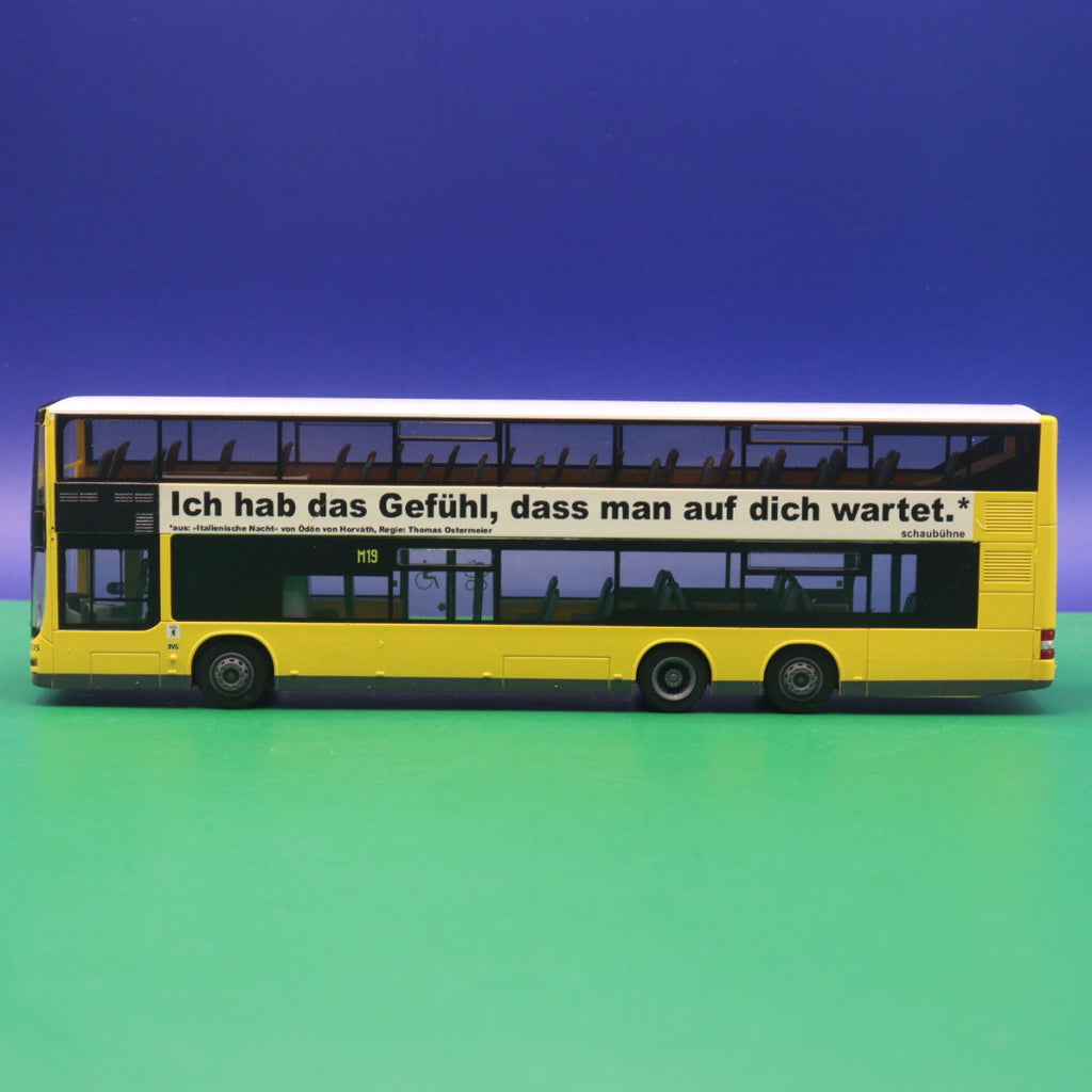 MAN DL07 - BVG Berlin - Schaubühne - Linie M19 U Mehringdamm - Modellbus Rietze 67785