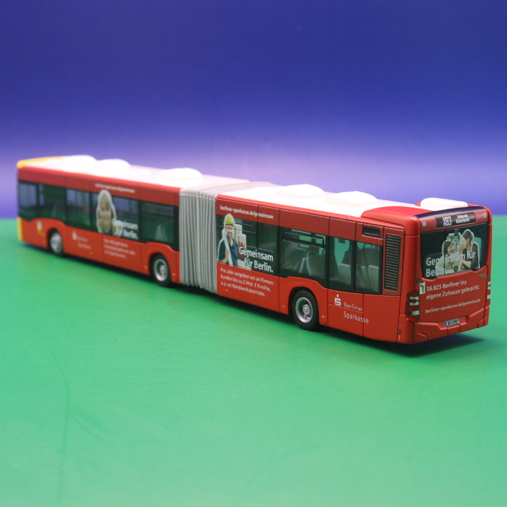 Mercedes Benz Citaro C2 G - BVG Berlin - Berliner Sparkasse (Gemeinsam für Berlin) - Linie X83 Nahariyastr - Modellbus Rietze 69964