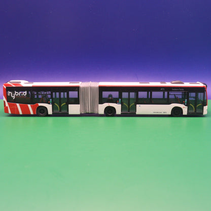 Mercedes Benz Citaro C2 G Hybrid - SWK Stadtwerke Krefeld - Ziel: SWK Saubere Flotte - Falsche OVP - Modellbus Rietze 73645