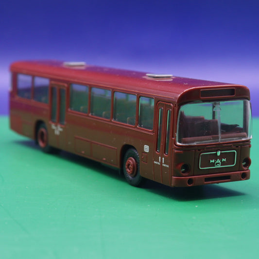 MAN - DB Deutsche Bahn - Kirschrot - Modellbus - Modellbus Herpa OHNE OVP OHNE ZURÜSTEILE
