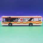 MAN NL 202 - DRK Hannover Impfbus - Modellbus Rietze 75027 Mit Vitrine