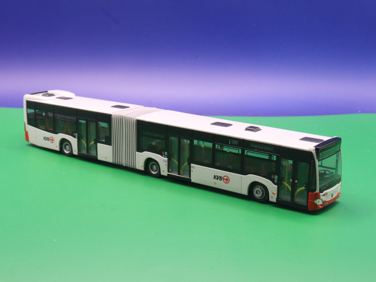 Mercedes Benz Citaro C2 - KVB Köln - 107 Ersatzbus Linie 7 - Modellbus Rietze
