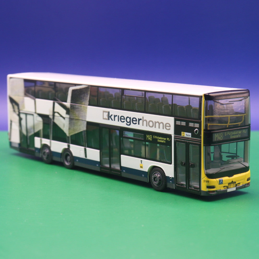 MAN DL07 - BVG Berlin - Krieger Home - Linie M48 S Potsdamer Pl, Vossstr - Modellbus Rietze