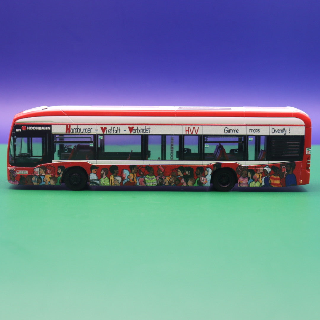 Mercedes Benz eCitaro - Hochbahn Hamburg - Linie 118 U Mnsbek- Gartenstadt - Modellbus Rietze 75575 Sondermodell 2022