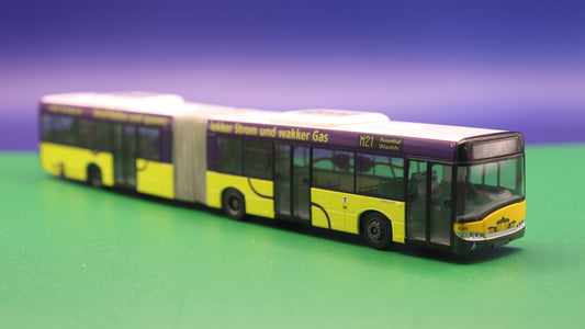 Solaris Urbino 18 - BVG Berlin - Nuon Strom - Modellbus Rietze 66834 (Erscheinungsjahr: 07/2009)