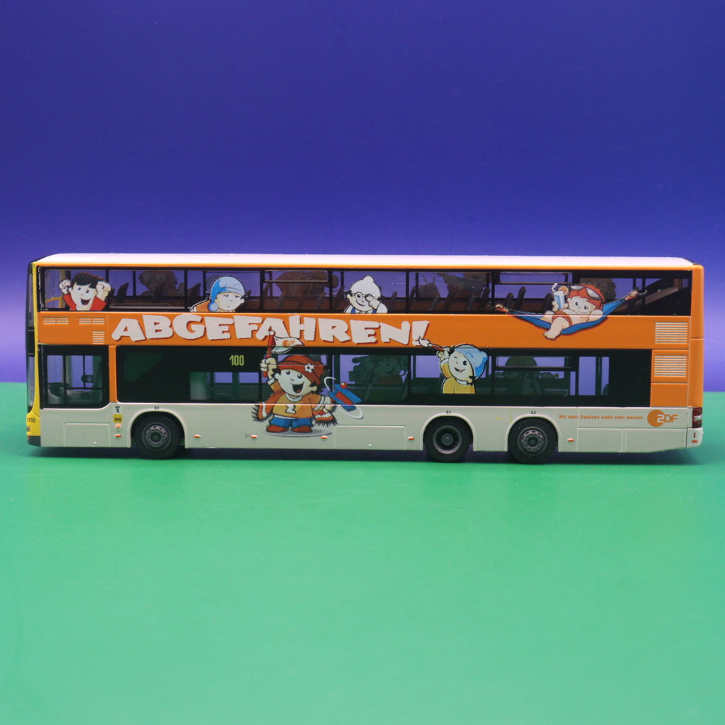 MAN Lions City DL 07 - BVG Berlin - ZDF, Abgefahren - Linie 100 S+U Alexanderplatz - Modellbus Rietze 67320