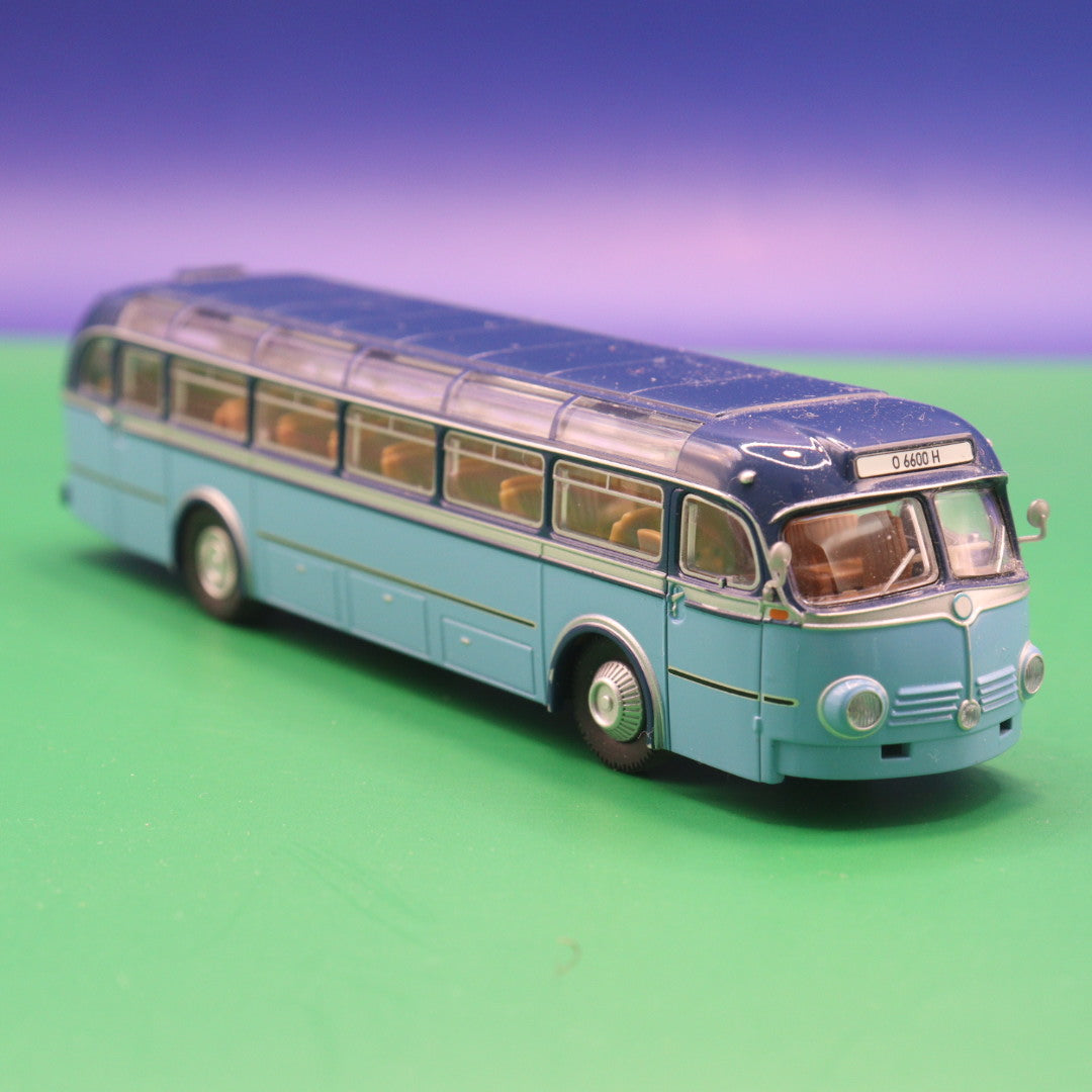 Mercedes Benz O 6600 Blau - Ohne OVP und Zurüstteile - Modellbus Brekina