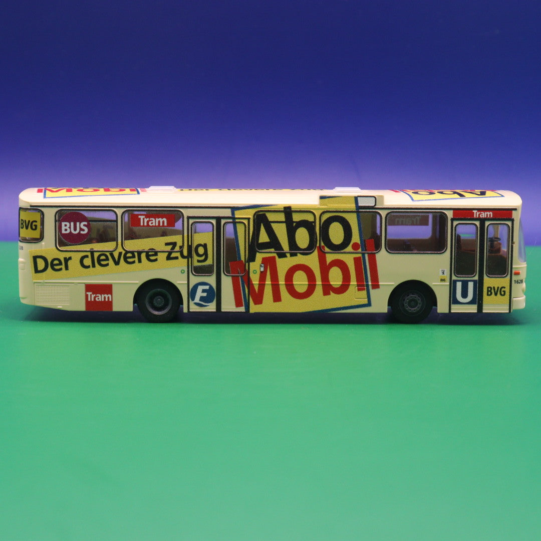 Mercedes Benz O305 - BVG Berlin - Abo Mobil - Der clevere Zug - Modellbus Rietze