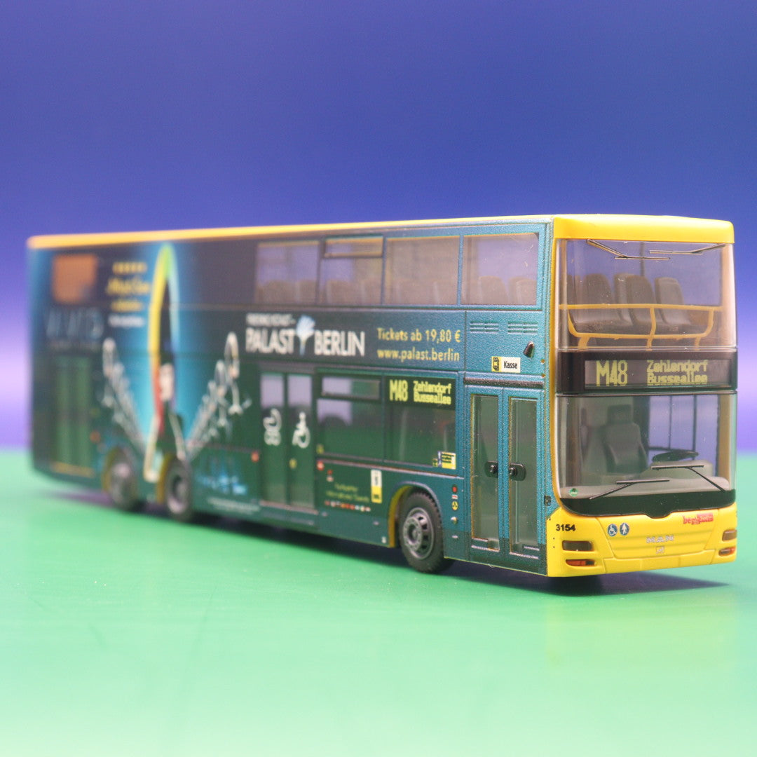 MAN Lions City DL07 - BVG Berlin - Friedrichstadt Palast - Linie M48 - Wagen 3154 - Modellbus Rietze 67791