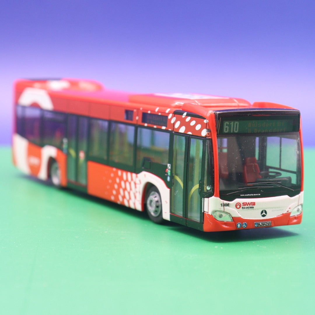 Mercedes Benz Citaro C2 - SWB Bonn - Stadtwerke Bonn - Linie 610 Duisdorf Hbf ü Dransdorf - Modellbus Rietze 69428 - Erscheinungsjahr: 04/2015