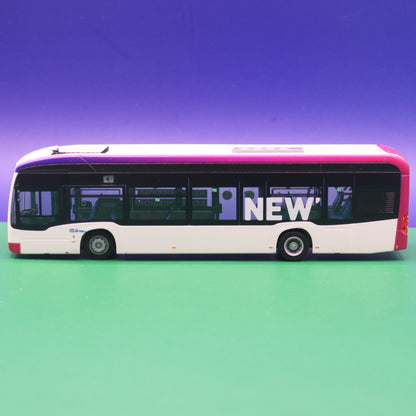 Mercedes Benz eCitaro 12 - NEW MöBus - Linie Krefelder Str Flughafen - Meine Mission Keine Emission - Modellbus Rietze 75584