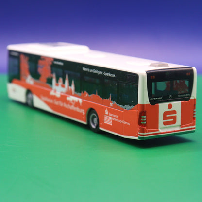 Mercedes benz O530 Citaro Facelift - Sparkasse Aschaffenburg - Ohne Zurüstteile - Modellbus Rietze