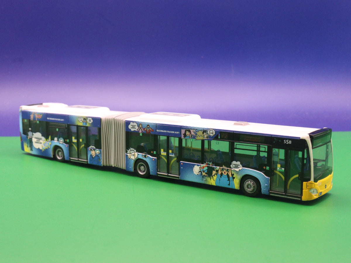 Mercedes Benz Citaro C2 G, SSB -Nachbarn passen auf, 2015 Modellbus Rietze 73697
