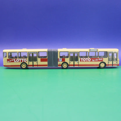Mercedes Benz O305 G - HEAG Mobil Darmstadt - Lotto Loto - Modellbus Rietze 74505
