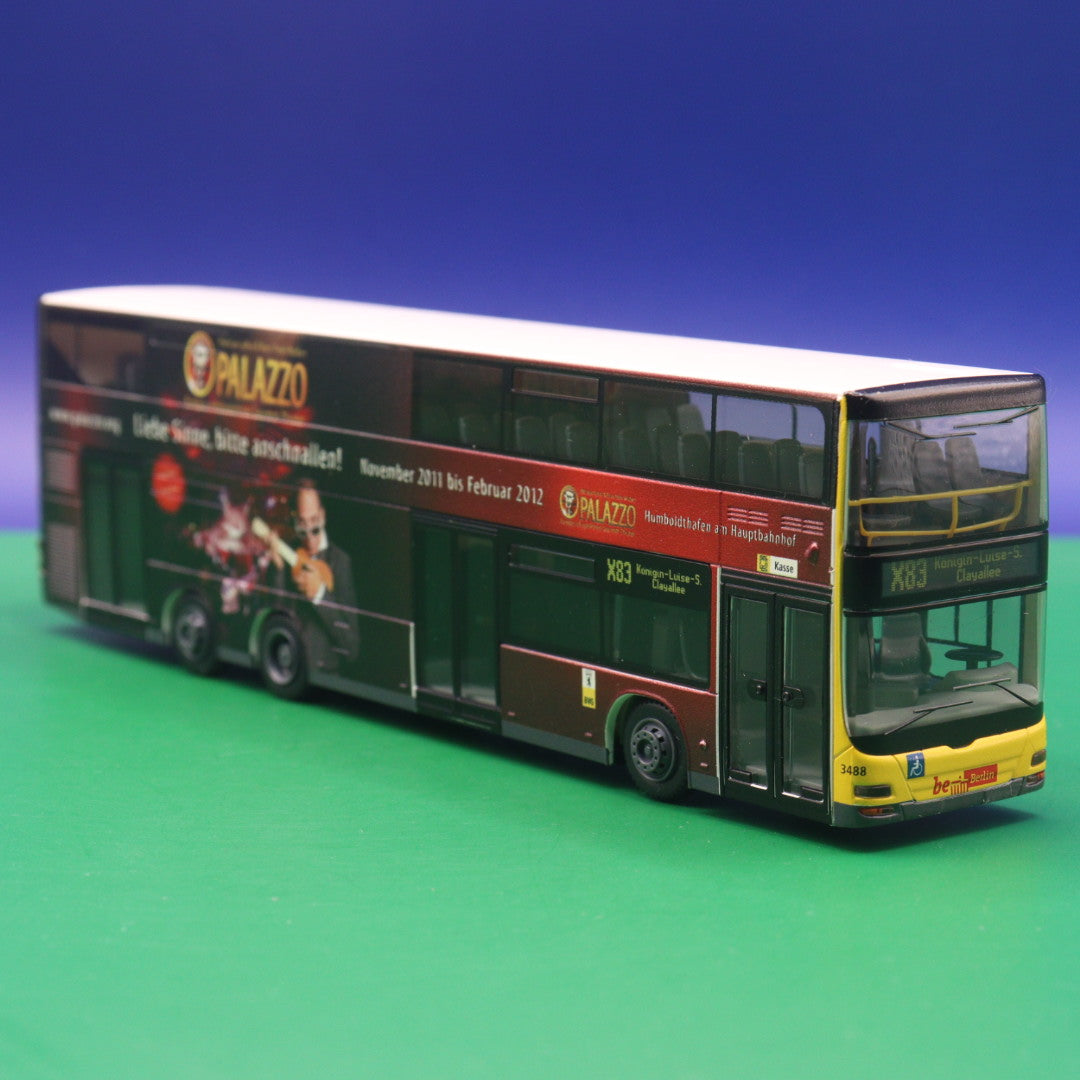 MAN DL07 - BVG Berlin - PALAZZO - Linie X83 Königin-Luise-S./Clayallee - Modellbus Rietze 67746