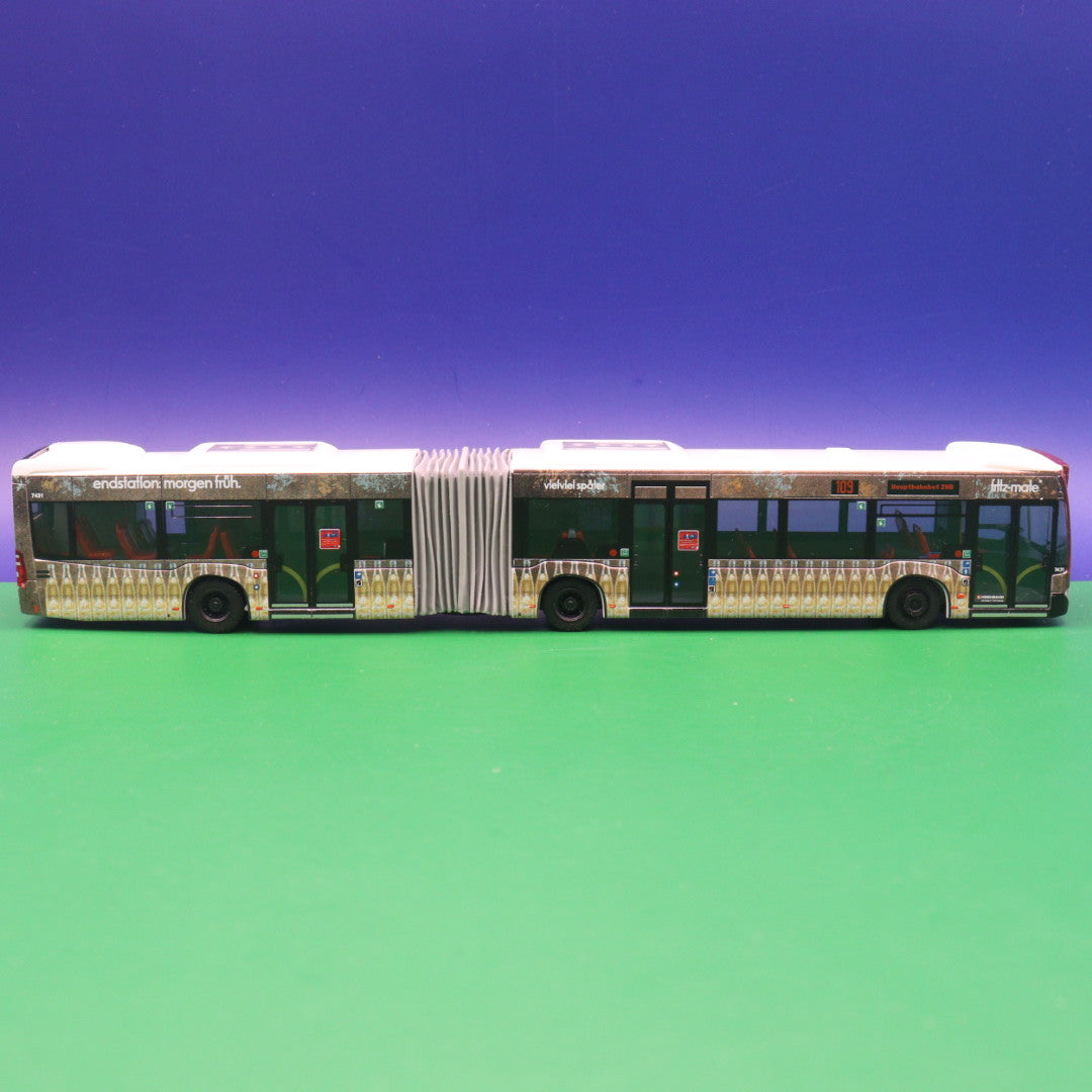 Mercedes Benz CItaro C2 G - Hochbahn Hamburg - Fritz Mate (Endstation morgen früh) - Modellbus Rietze 69566 (Auflage 300 Stück)