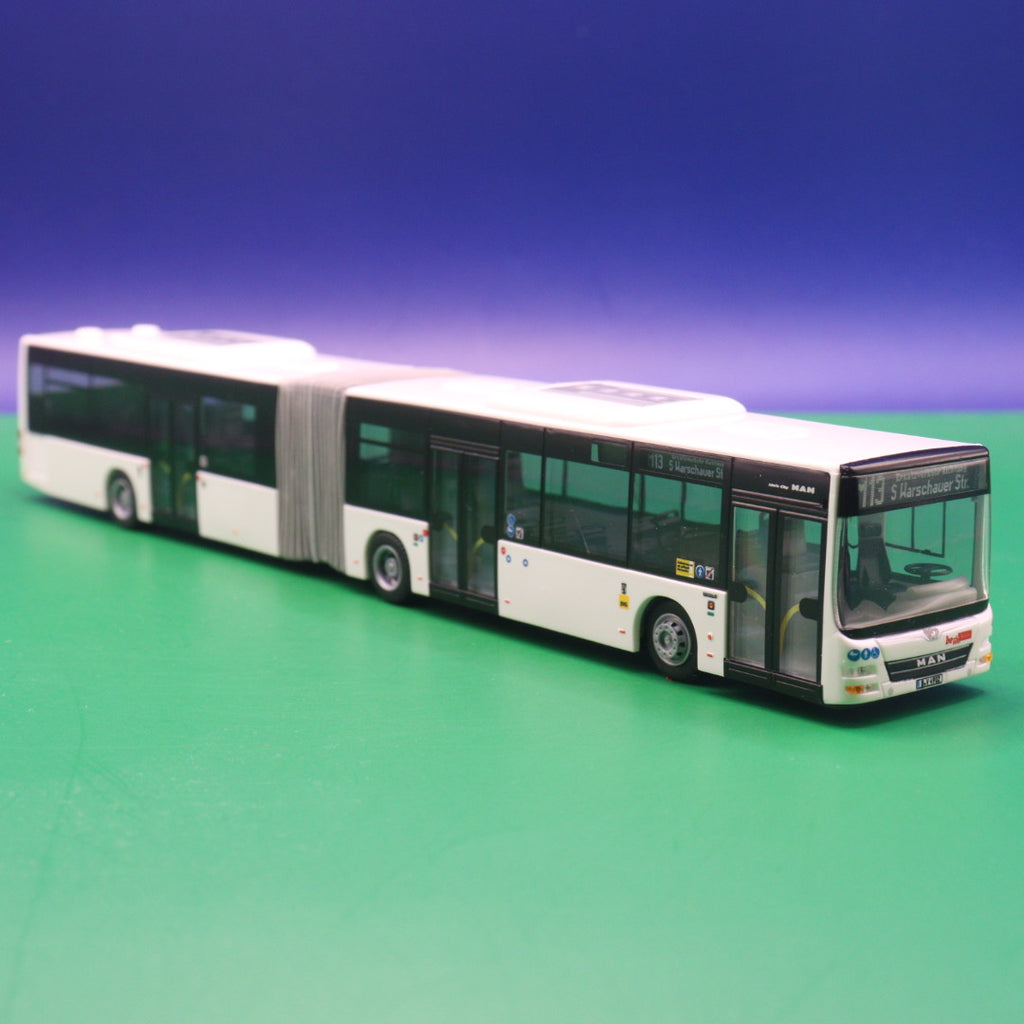 MAN Lions City G - BVG Berlin - Linie M13 Ersatzverkehr S Warschauer Str - LIMITIERTE AUFLAGE 200 Stück - Modellbus Rietze 74104