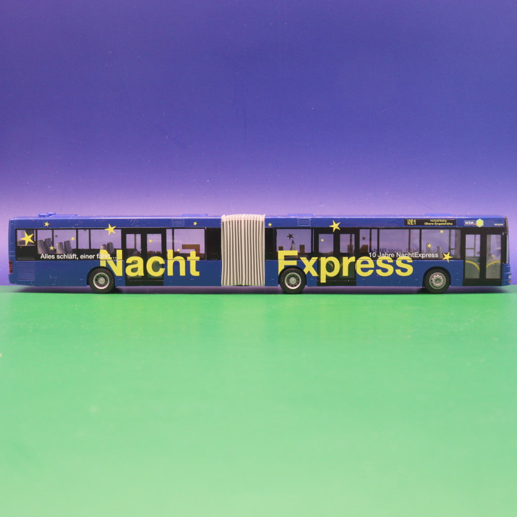 MAN NG - WSW Wuppertal - Nacht Express - Modellbus Rietze OHNE ZURÜSTTEILE
