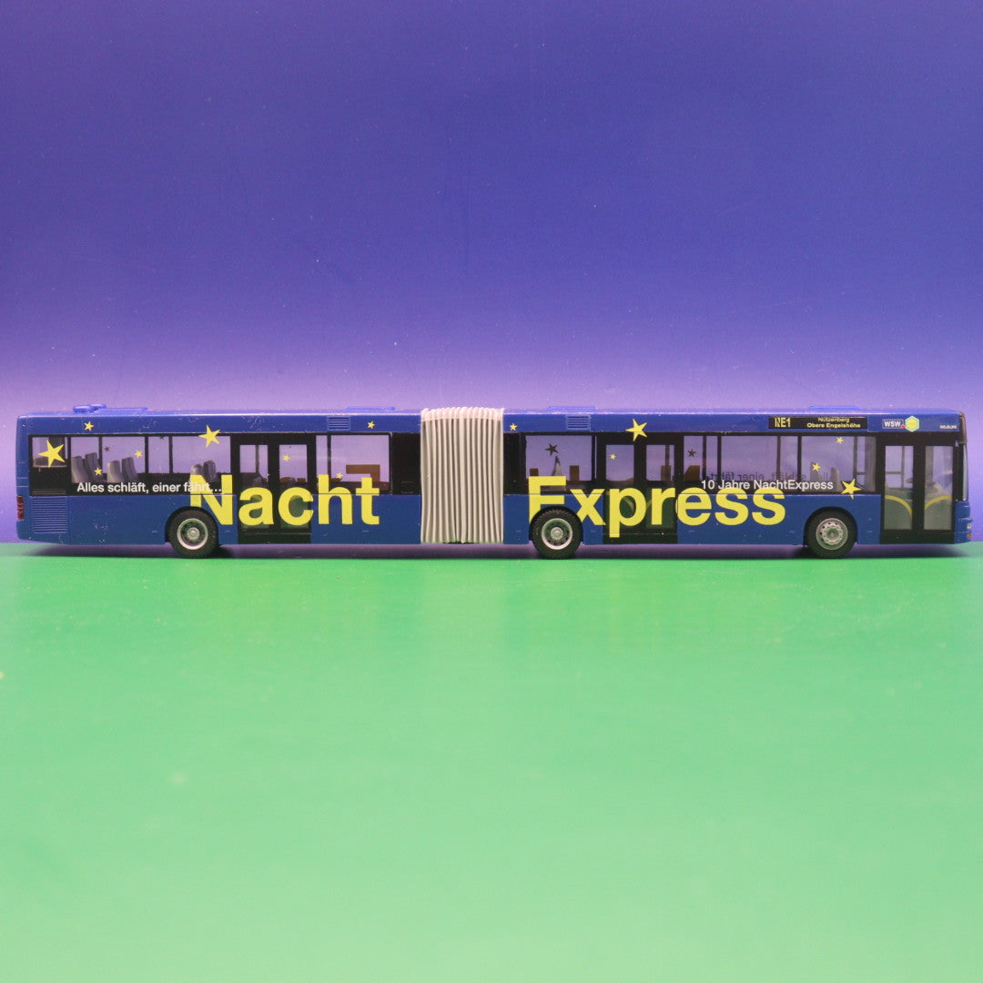 MAN NG - WSW Wuppertal - Nacht Express - Modellbus Rietze OHNE ZURÜSTTEILE