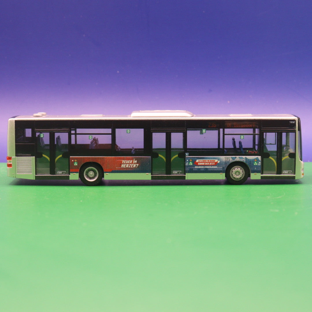 MAN Lions City - VHH Hamburg Holstein - 150 Jahre Feuerwehr Hamburg - Linie 235 Bf Bergedorf - Modellbus Rietze 73925