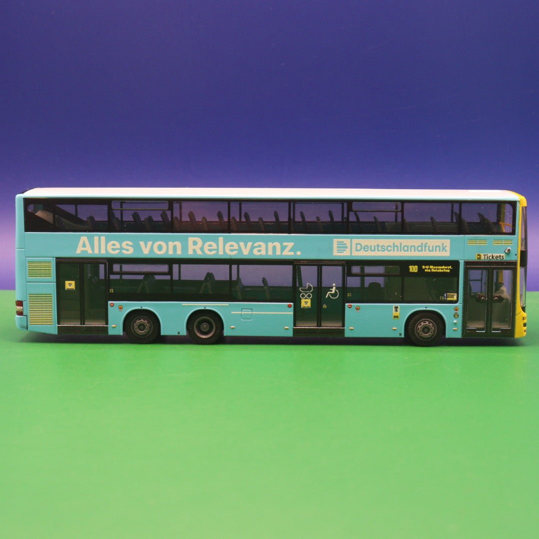 MAN Lions City DL 07 - BVG Berlin - Deutschlandfunk - Linie 100 S+U Alexanderplatz via Reichstag - Modellbus Rietze 67797