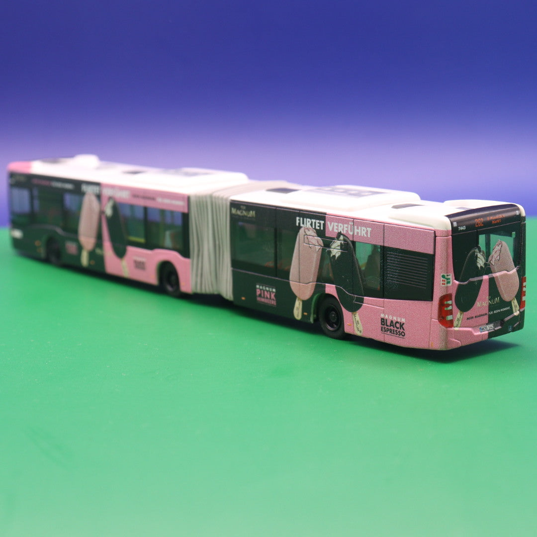 Mercedes Benz Citaro C2 G  - Magnum Eis - Hochbahn Hamburg - Modellbus Rietze 69573