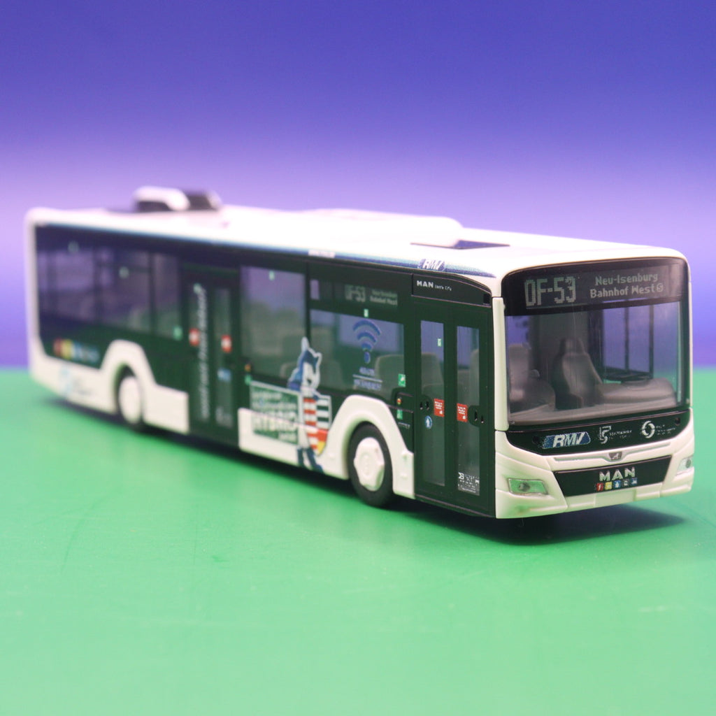 MAN New Lions City 12 Hybrid - Stadtwerke Neu Isenburg - RMV - Linie OF 53 Nei Isenburg Bahnhof West - Modellbus Rietze 75311