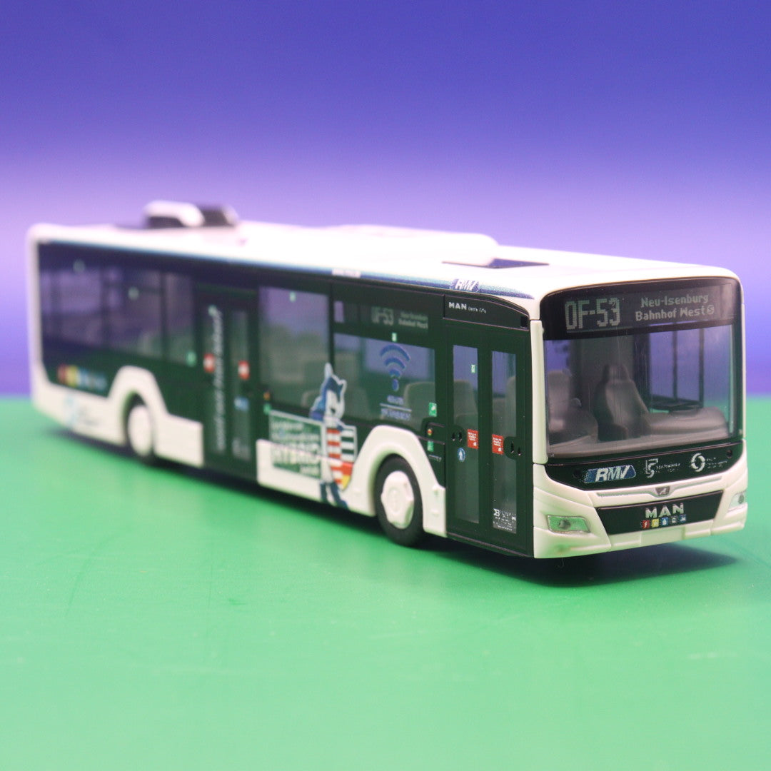 MAN New Lions City 12 Hybrid - Stadtwerke Neu Isenburg - RMV - Linie OF 53 Nei Isenburg Bahnhof West - Modellbus Rietze 75311