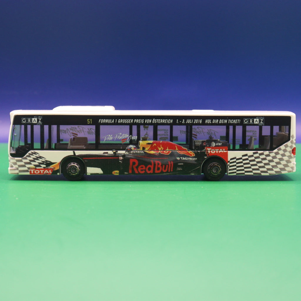 Mercedes Benz O530 Citaro - Graz Verkehr - Formel 1 - RedBull - Pole Position - Modellbus Rietze 66998