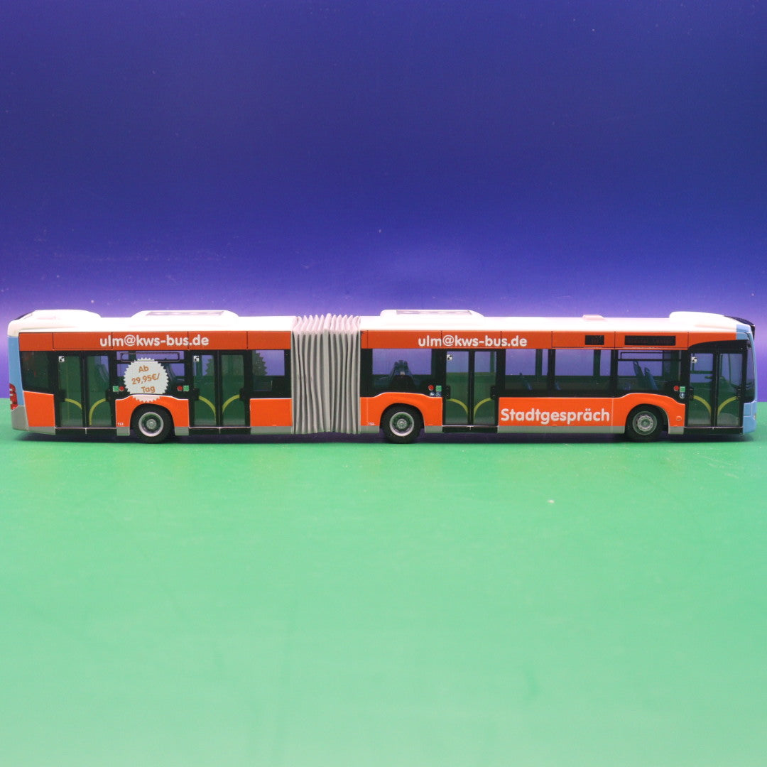 Mercedes Benz Citaro C2 G - Ulm KWS BUS - Stadtgespräch - Linie 10 Blautal Center - Modellbus Rietze