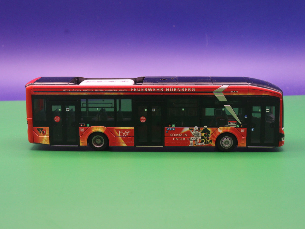 MAN Lions CIty 12E - VAG - Feuerwehr Nürnberg - Modellbus Rietze 76344