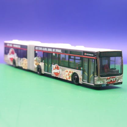 Mercedes Benz O530 Citaro Facelift G - Hochbahn Hamburg - Smiley's Pizza - Linie 6 U Borgweg - Modellbus Rietze - Auslieferung: 05/2018