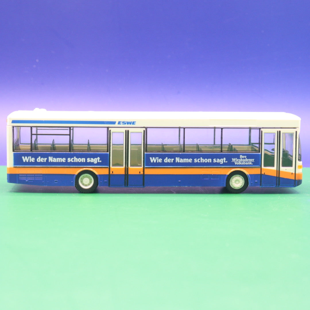 Mercedes Benz O405 - ESWE Wiesbaden - Volksbank - Gebraucht, Ohne OVP - Kempel Modellbus