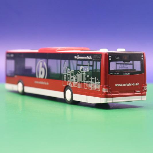 MAN Lions City 12 - BSVG Braunschweig - Wir bewegen uns für sie - Modellbus Rietze 72718