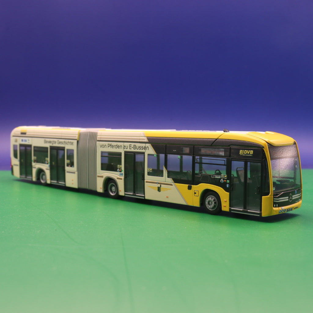 Mercedes Benz eCitaro - "von Pferden zu E-Bussen" - DVB Dresden - Modellbus Rietze
