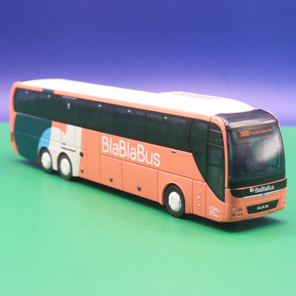 MAN Lions Coach - BlaBlaBus - Gebraucht, Ohne Zurüstteile - Modellbus Rietze 67767