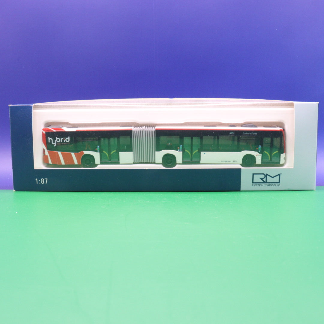 Mercedes Benz Citaro C2 G Hybrid - SWK Stadtwerke Krefeld - Ziel: SWK Saubere Flotte - Modellbus Rietze 73645