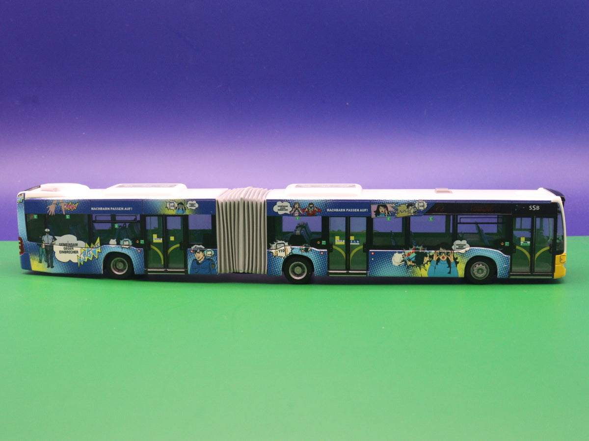 Mercedes Benz Citaro C2 G, SSB -Nachbarn passen auf, 2015 Modellbus Rietze 73697