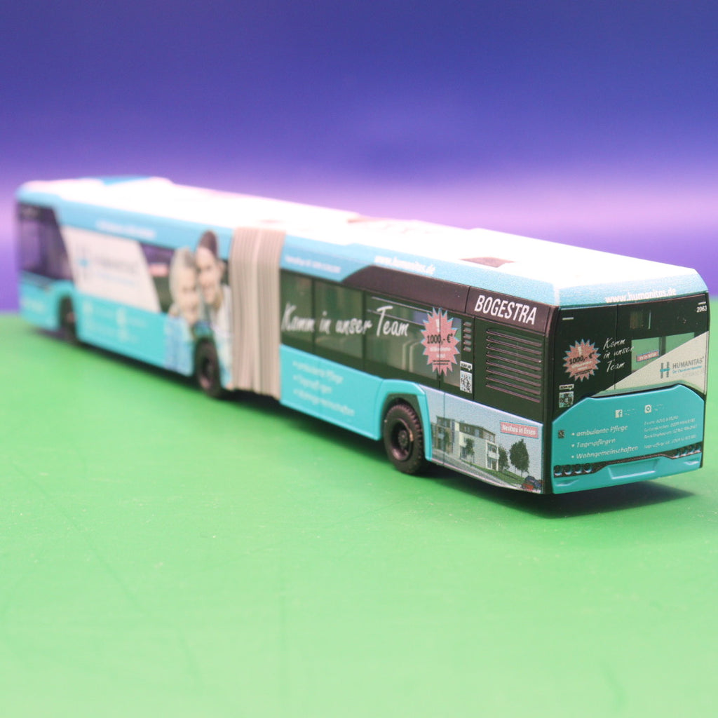 Solaris Urbino 18 - Bogestra Ruhrgebiet - Humanitas - Linie 381 GE Rotthausen Landschede - Modellbus Rietze 77505
