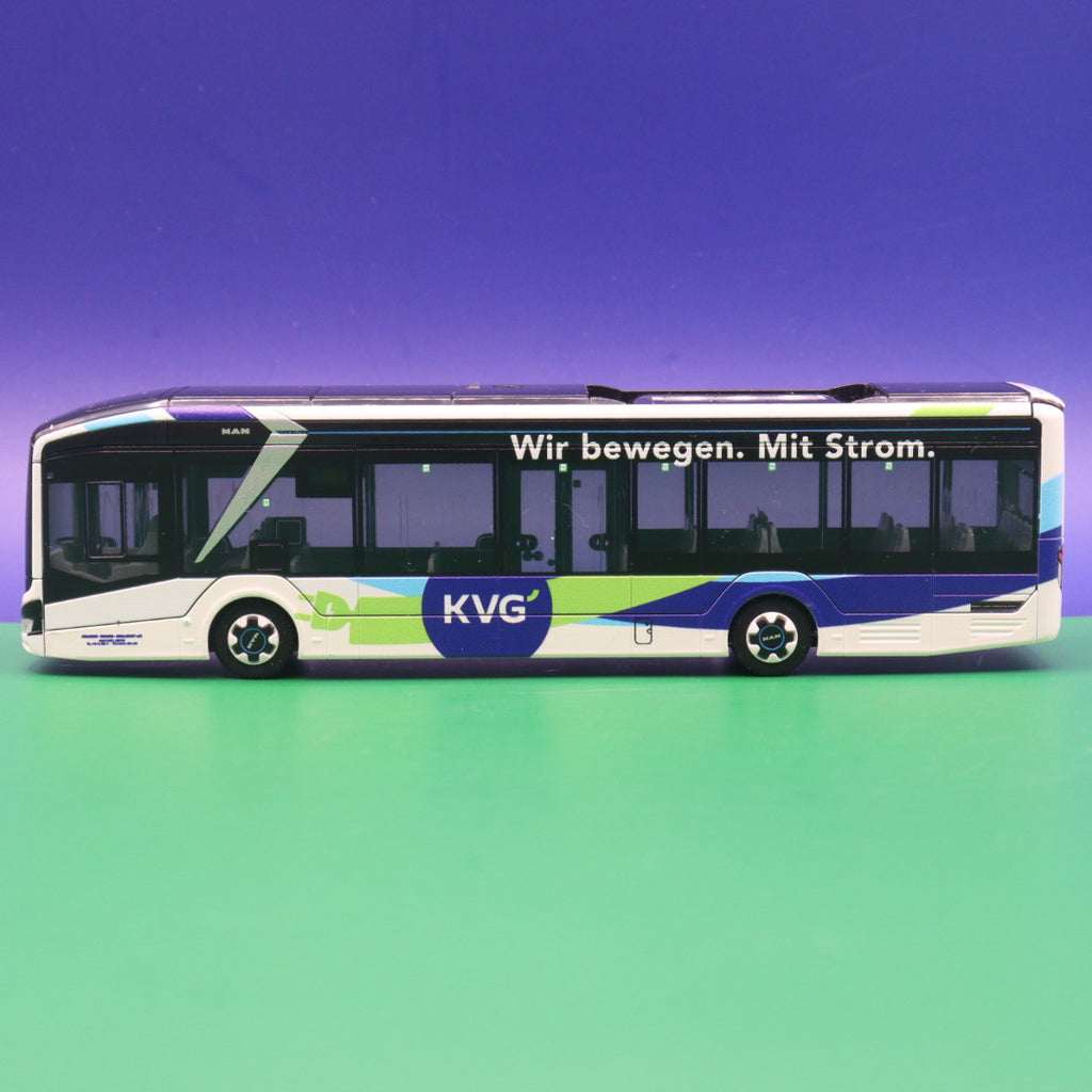 MAN Lions City 12E - KVG Kahlgrund Verkehrsgesellschaft - Wir bewegen. Mit Strom. - Modellbus Rietze 76359
