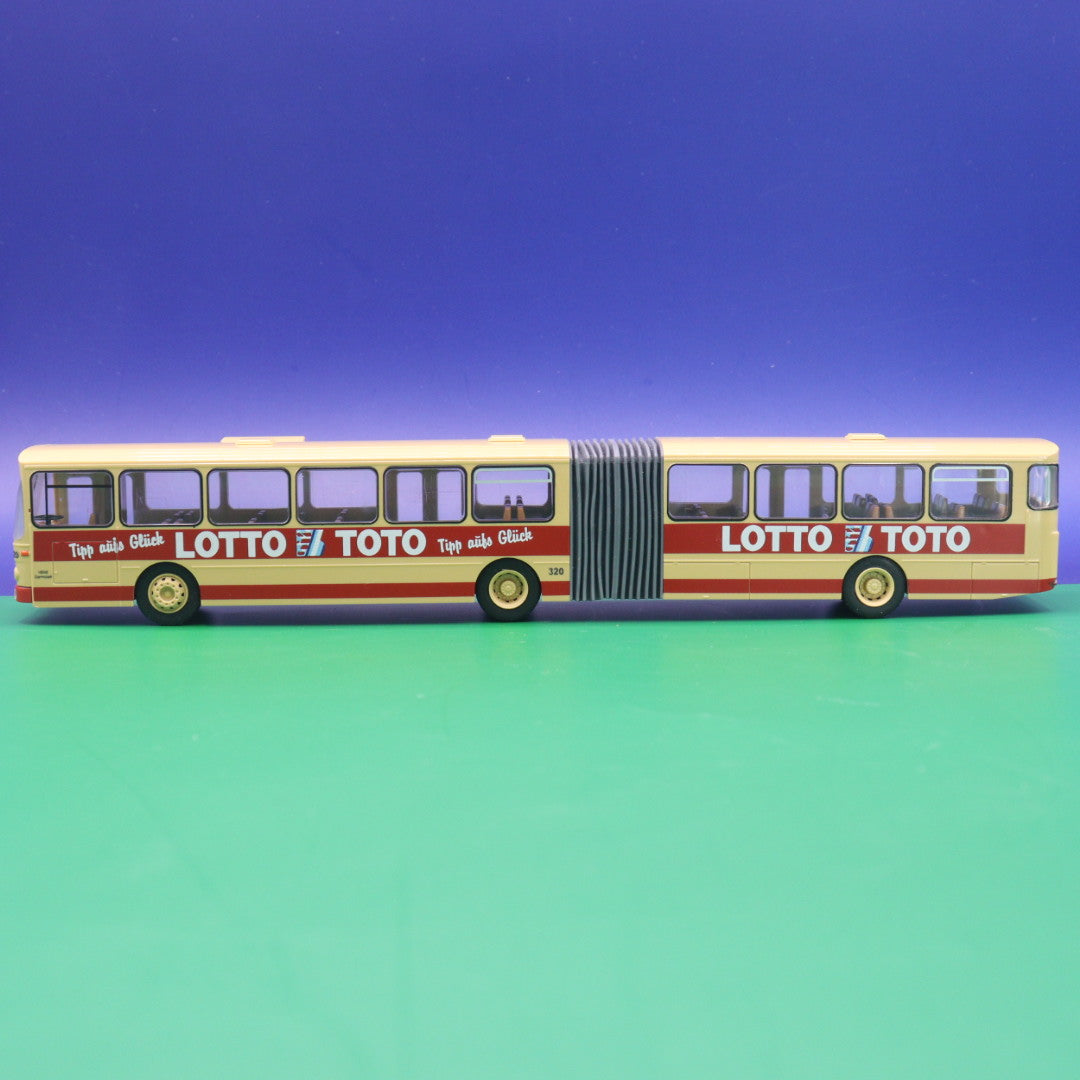 Mercedes Benz O305 G - HEAG Mobil Darmstadt - Lotto Loto - Modellbus Rietze 74505