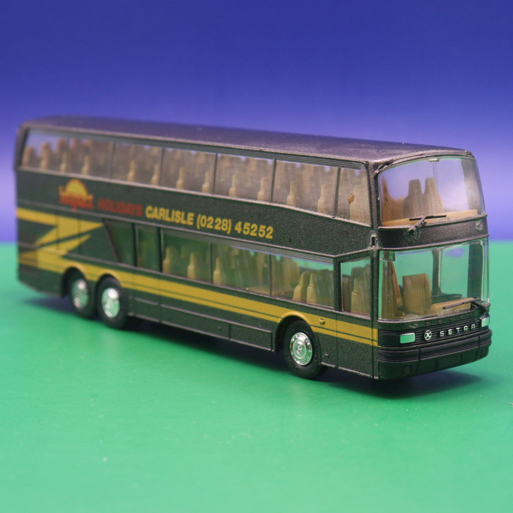 Setra S 228 DT - Impact Holidays  - Gebraucht, Ohne OVP - Modellbus Herpa
