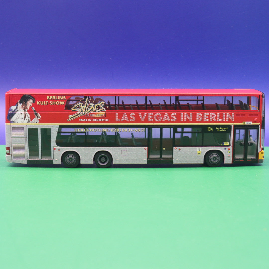 MAN Lions City A39 DL 07 - BVG Berlin - LAS VEGAS IN BERLIN - Stars in Concert - AUFLAGE 500 Stück - Modellbus Rietze 67748 (Erscheint 06/2012)