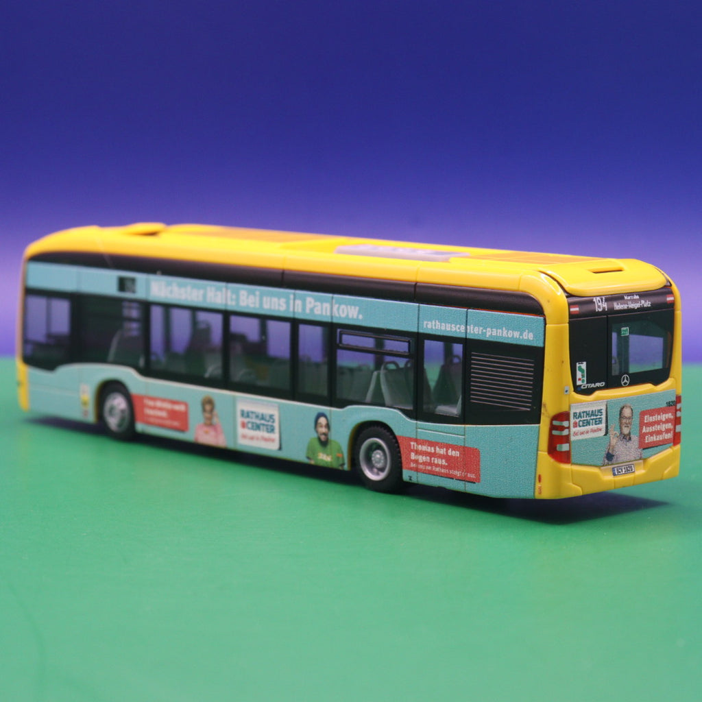 Mercedes Benz eCitaro 12 - BVG Berlin - Rathaus Center - Linie 194 Marzahn Helene Weigel Platz - Modellbus Rietze