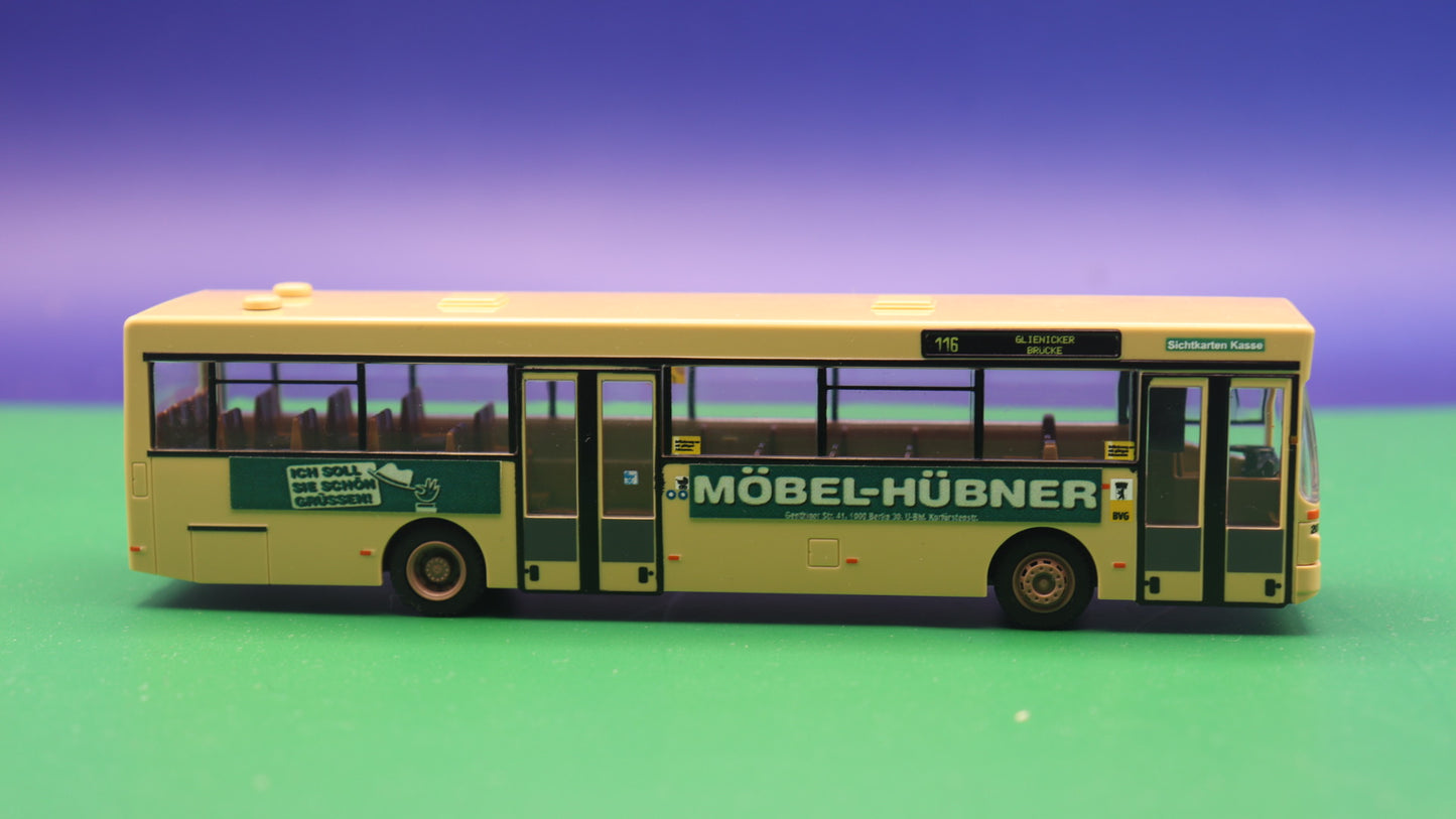 MAN SL 202- BVG Berlin - Möbel Hübner - Modellbus Rietze 74309 OHNE OVP