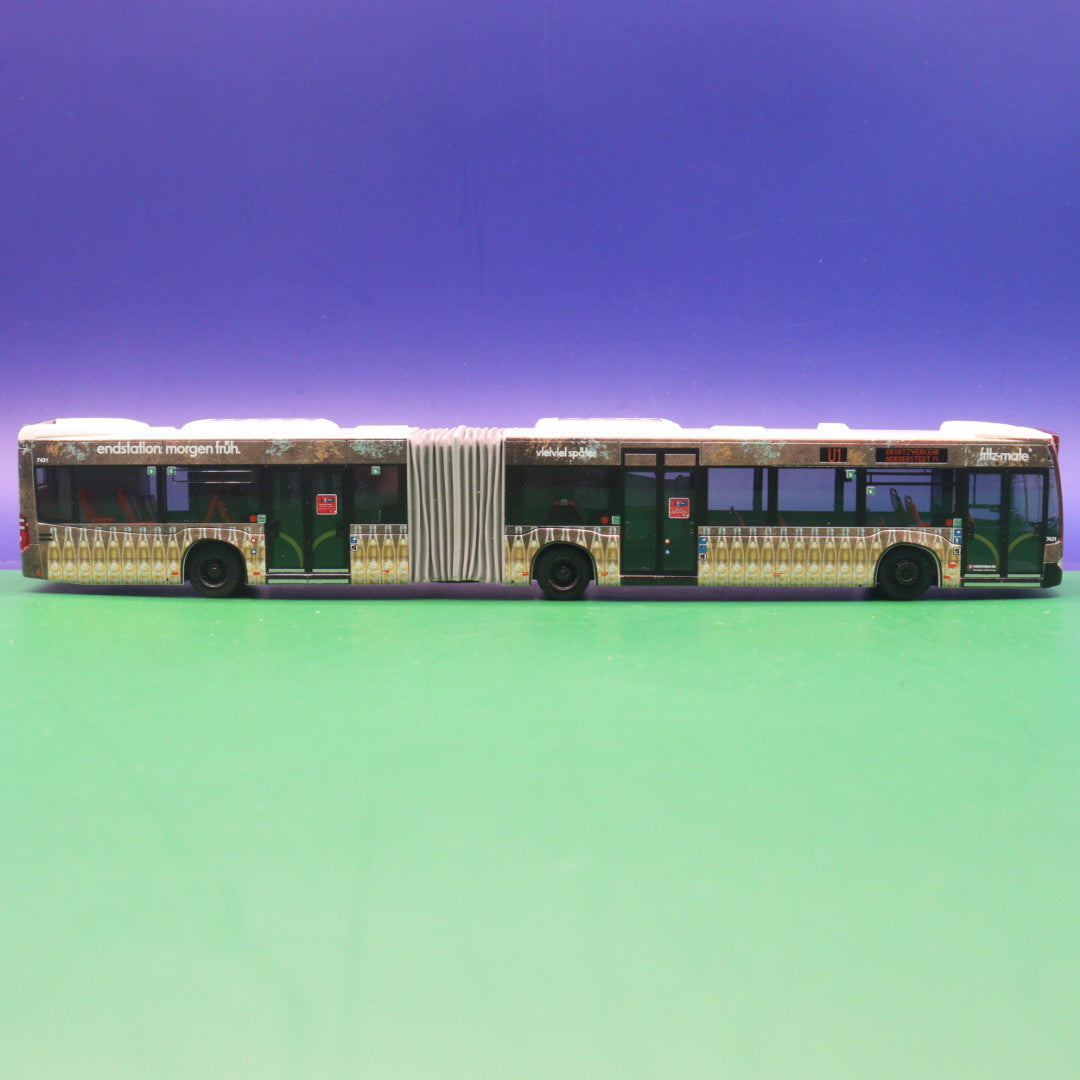 Mercedes Benz CItaro C2 G - Hochbahn Hamburg - Fritz Mate (Endstation morgen früh) - Linie U1 Ersatzverkehr Norderstedt M -  Modellbus Rietze 69566 (Auflage 300 Stück)