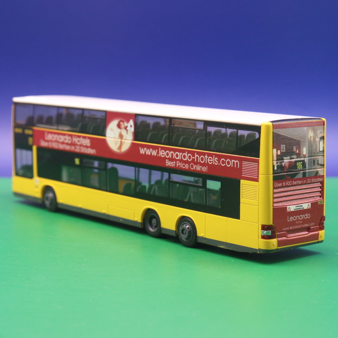 MAN DL07 - BVG Berlin - Leonardo Hotels - Linie 186 S Grunewald - Modellbus Rietze 67738