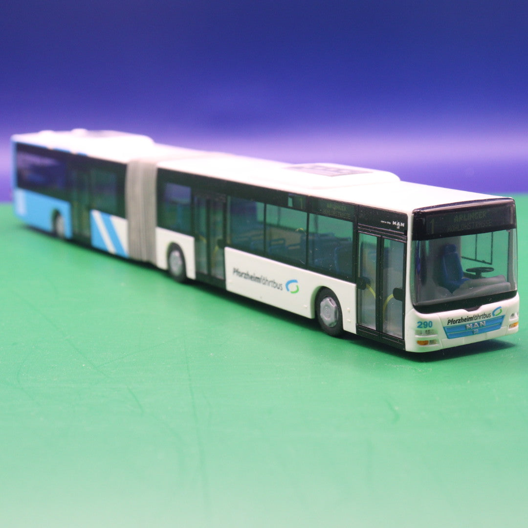 MAN Lions City G - Pforzheim fährt Bus - Linie 1 Arlinger - Modellbus Rietze 66245
