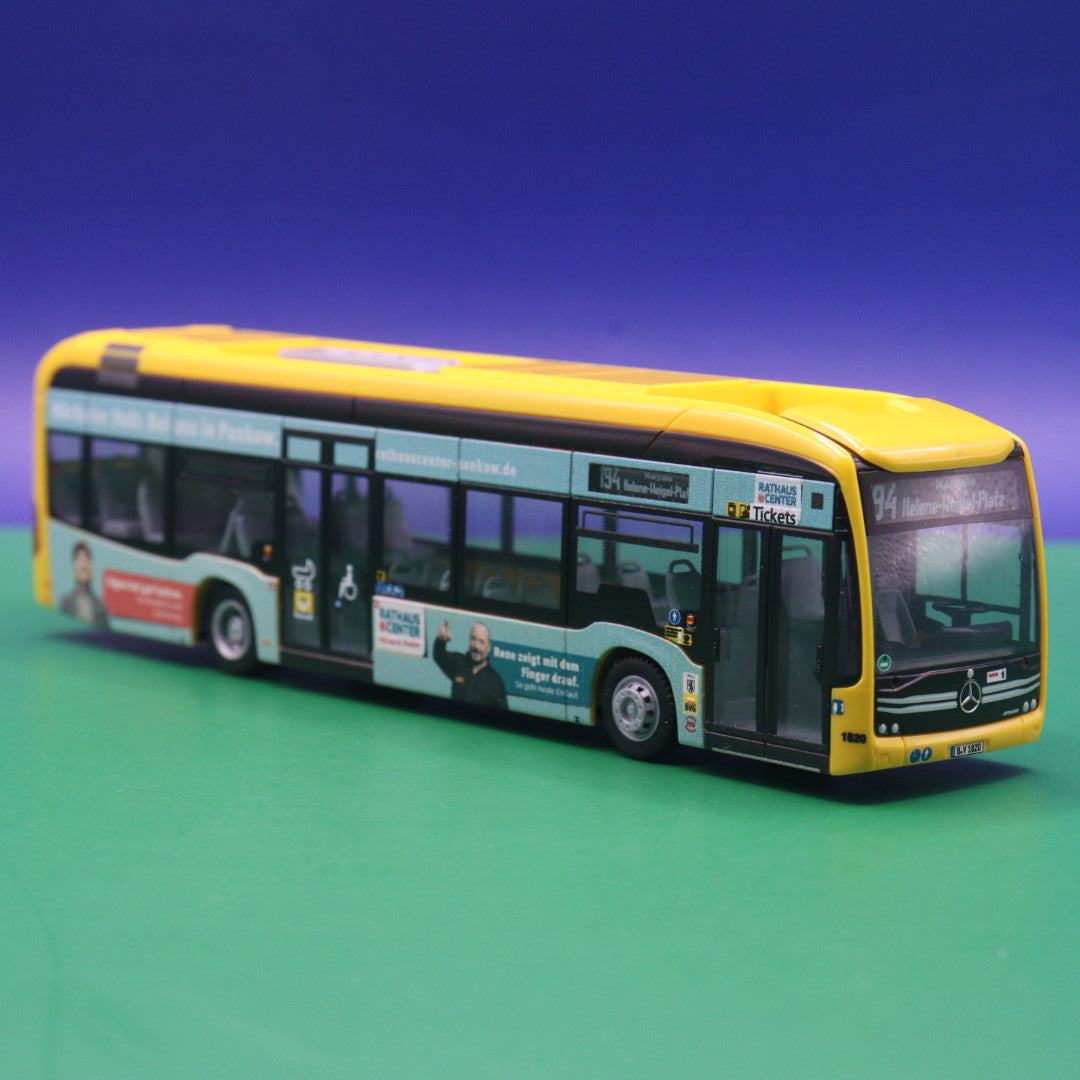 Mercedes Benz eCitaro 12 - BVG Berlin - Rathaus Center - Linie 194 Marzahn Helene Weigel Platz - Modellbus Rietze