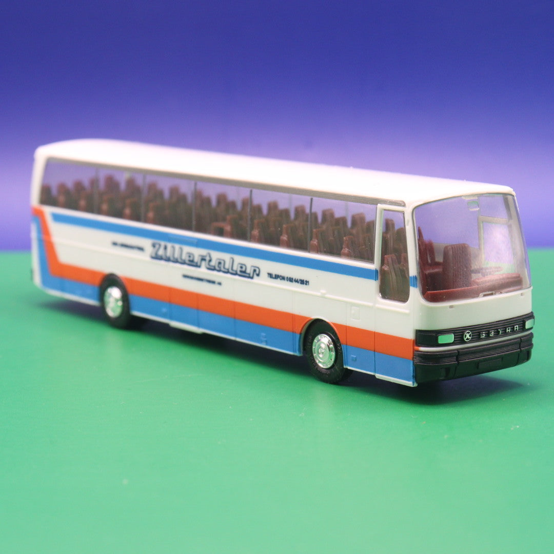 Setra S 215 HD - Zillertaler Verkehrsbetriebe  - Gebraucht, Ohne OVP - Modellbus Herpa